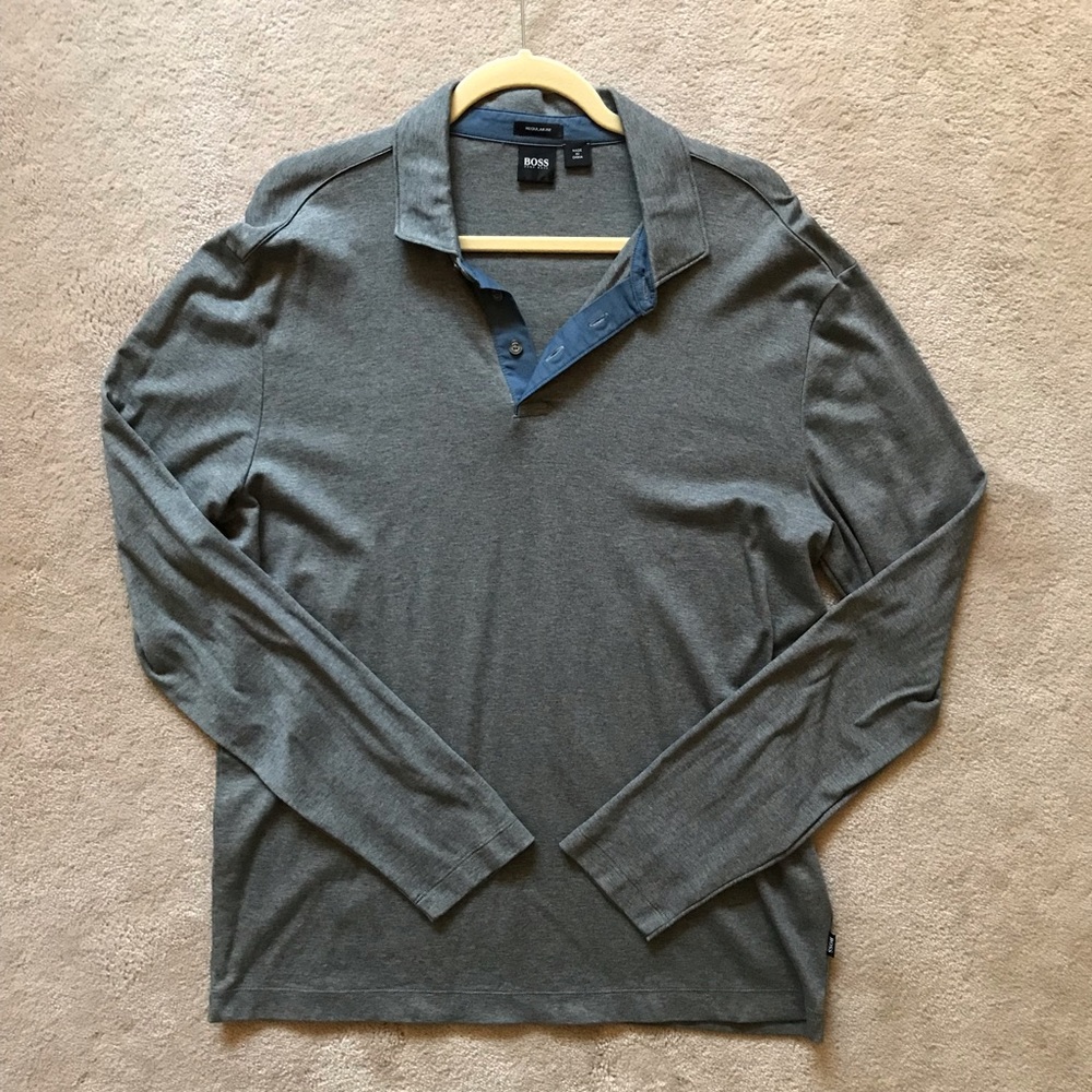 SALE! - HUGO BOSS Gray Polo